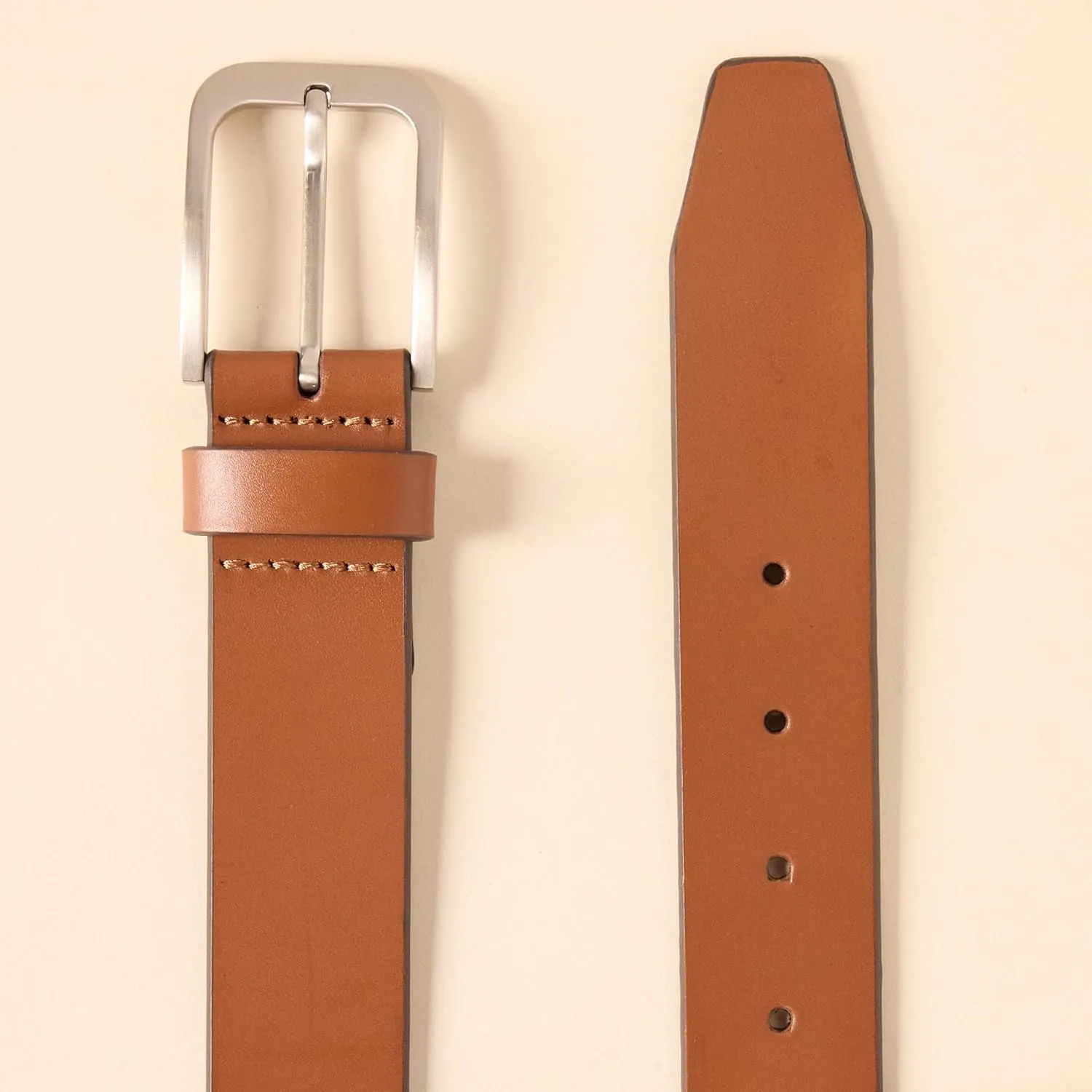 Amazon Essentials Men's Classic Jean Leather Belt