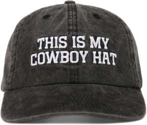 InnoBeta Cowboy Gifts Hat Cap for Men, Funny Adjustable Embroidered Cowboy Trucker Hat