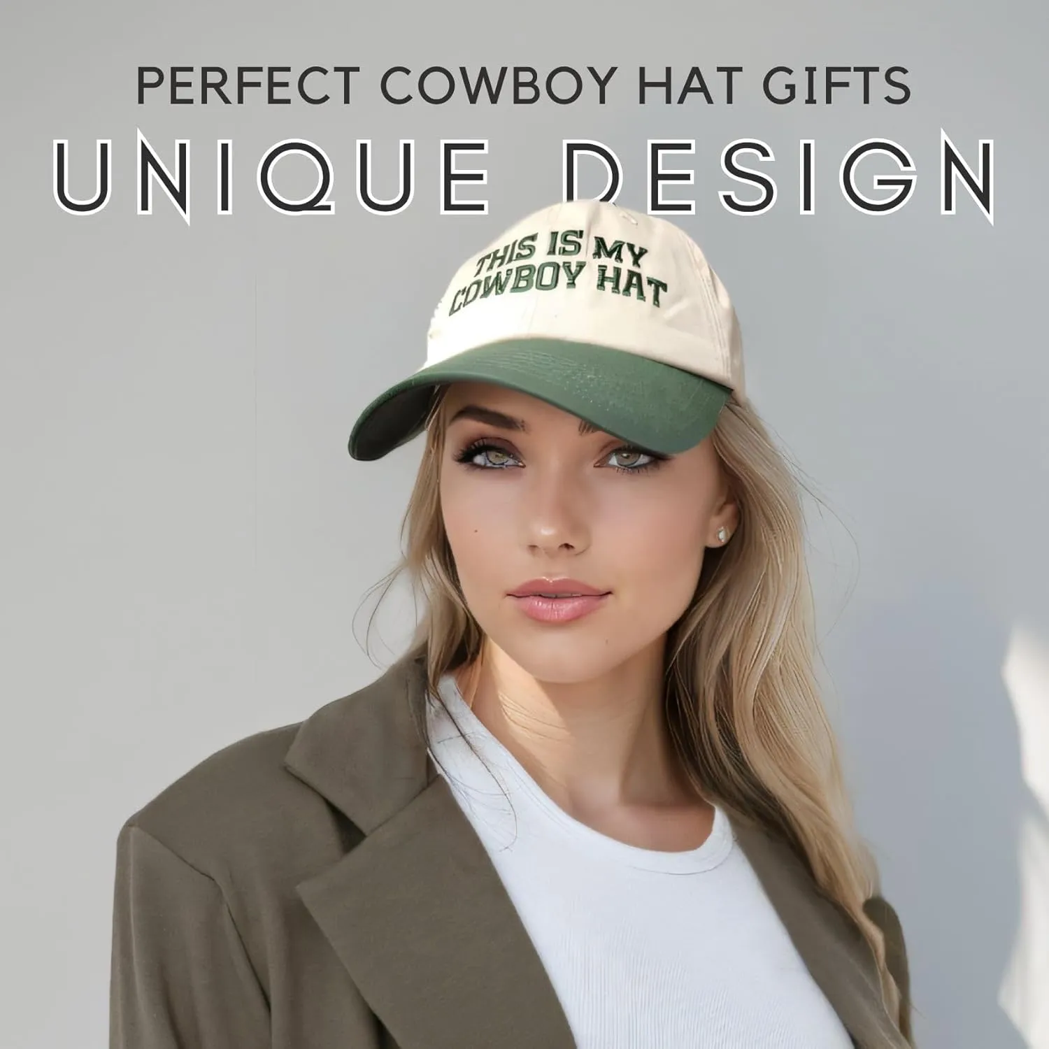 InnoBeta Cowboy Gifts Hat Cap for Men, Funny Adjustable Embroidered Cowboy Trucker Hat