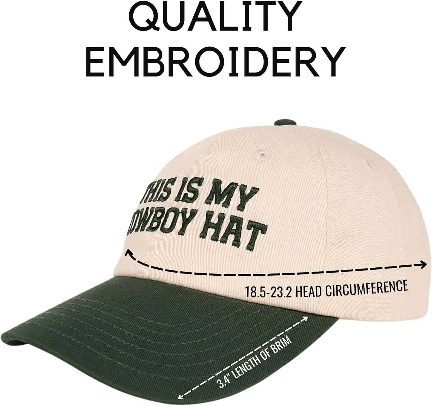 InnoBeta Cowboy Gifts Hat Cap for Men, Funny Adjustable Embroidered Cowboy Trucker Hat