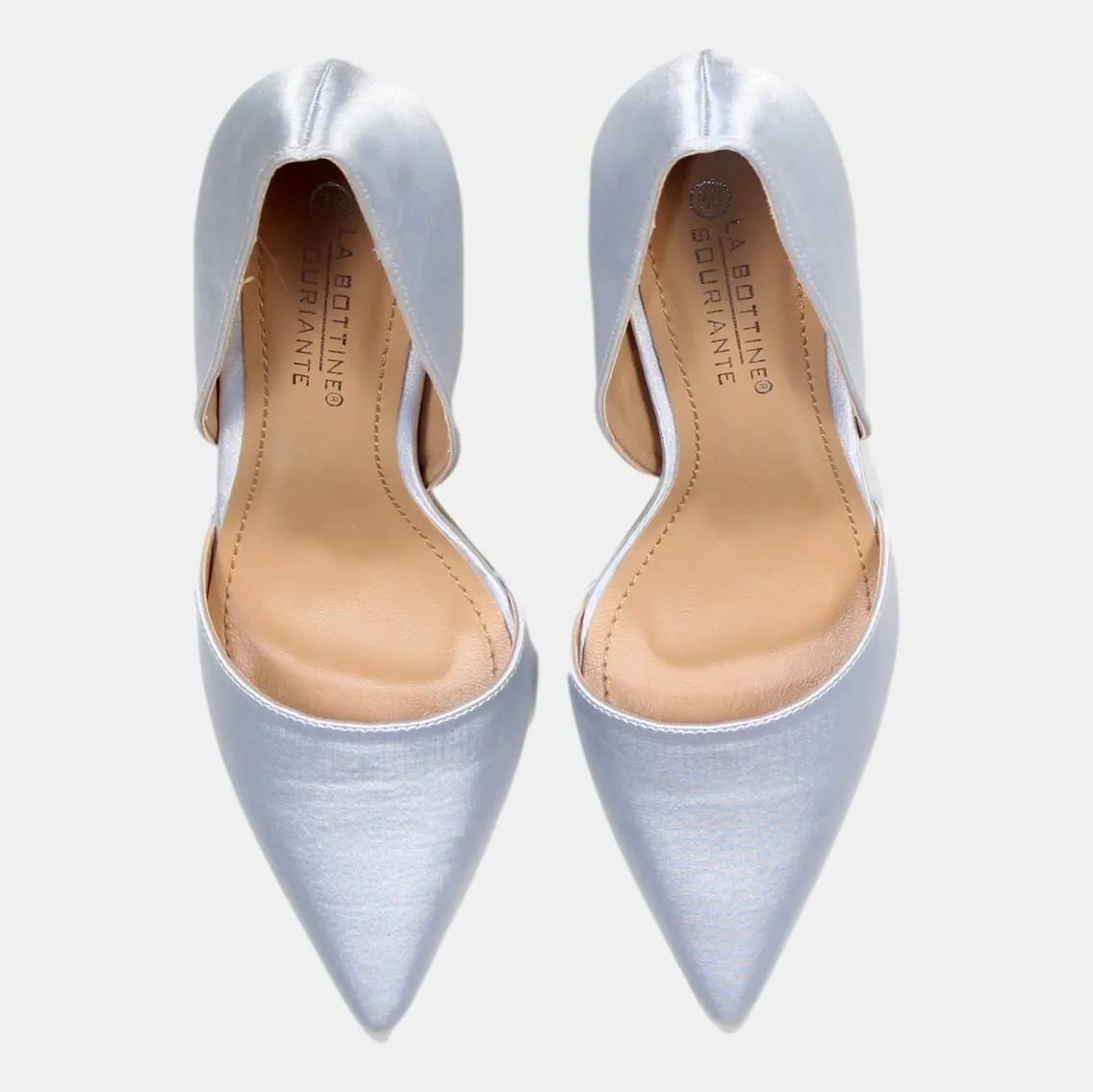 La Bottine Souriante Silver High Heels