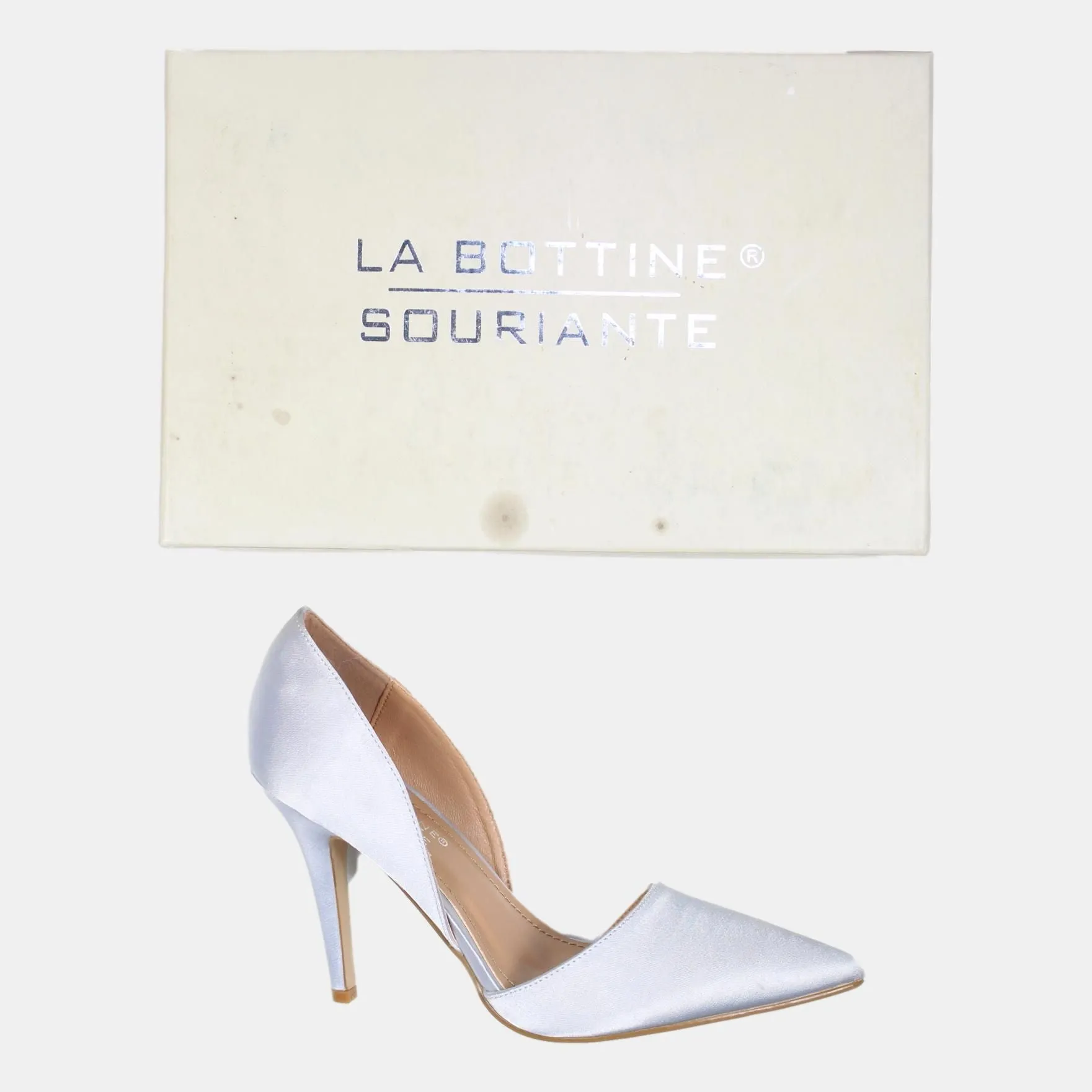 La Bottine Souriante Silver High Heels