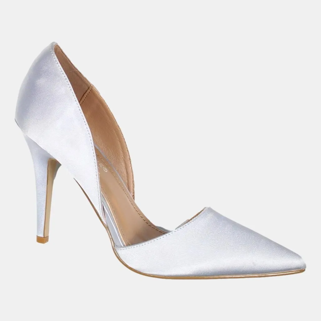 La Bottine Souriante Silver High Heels