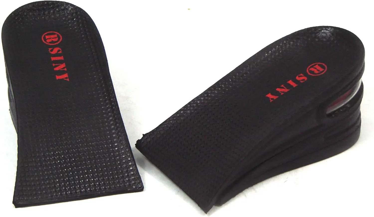 SINY 3-Layer (6cm) Height Increase Taller Insole Shoe Pad Air Cushion for Men Women Black