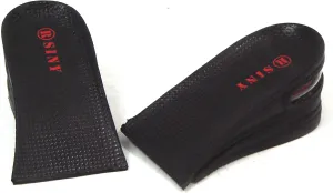 SINY 3-Layer (6cm) Height Increase Taller Insole Shoe Pad Air Cushion for Men Women Black